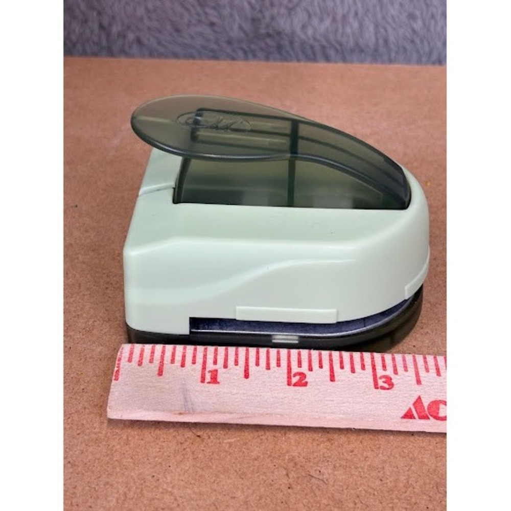 Creative Memories Puzzle Piece Paper Punch Scrapbooking Tool Light Green Smoke